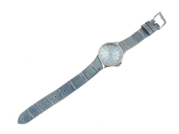Tiffany & Co. orologio da polso per donna 'Metro' in acciaio con diamanti