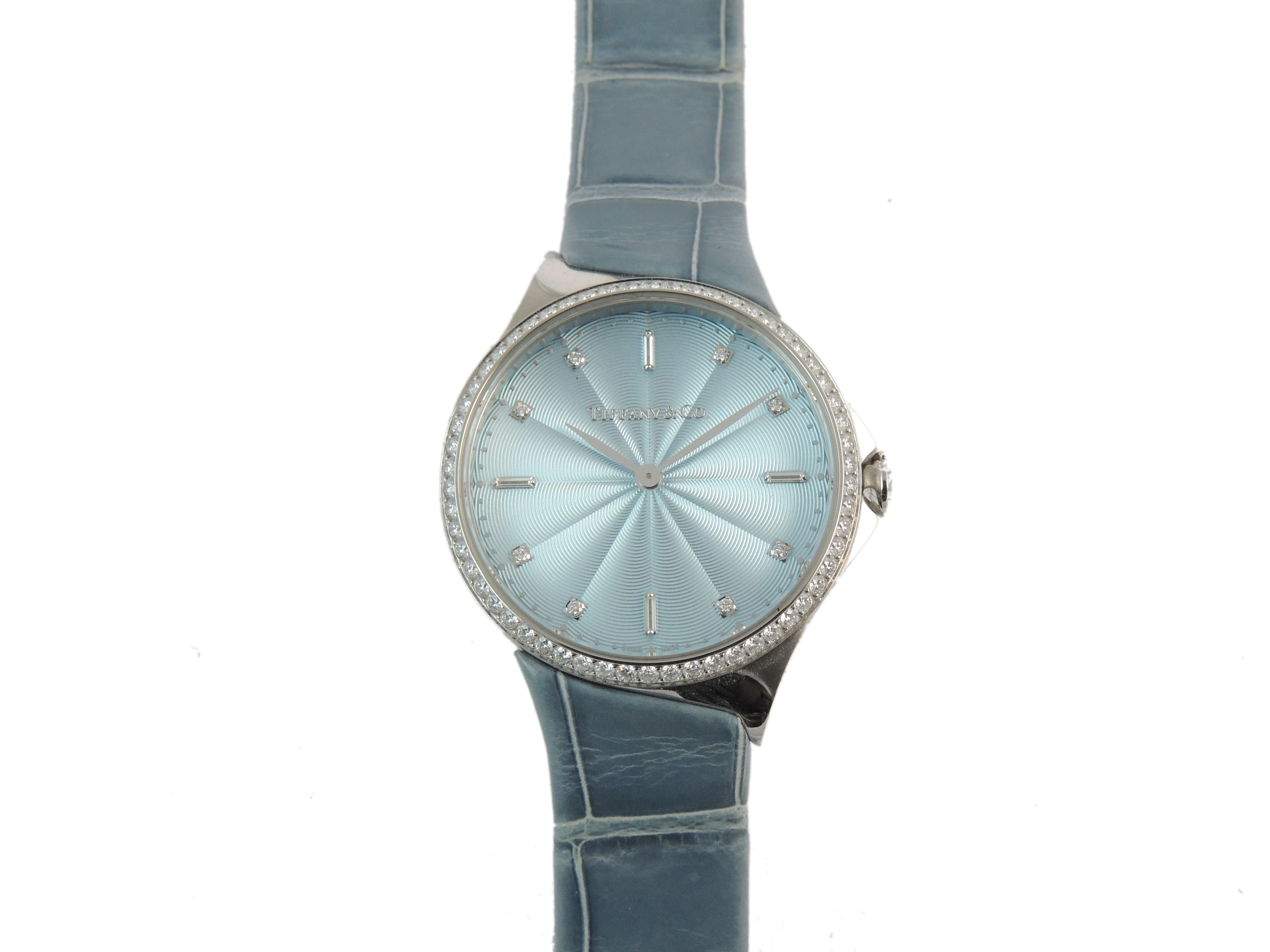 Tiffany & Co. Orologio da Polso per Donna 'metro' in Acciaio con Diamanti