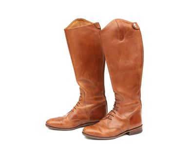 Ralph Lauren, Stivali in Pelle Marrone