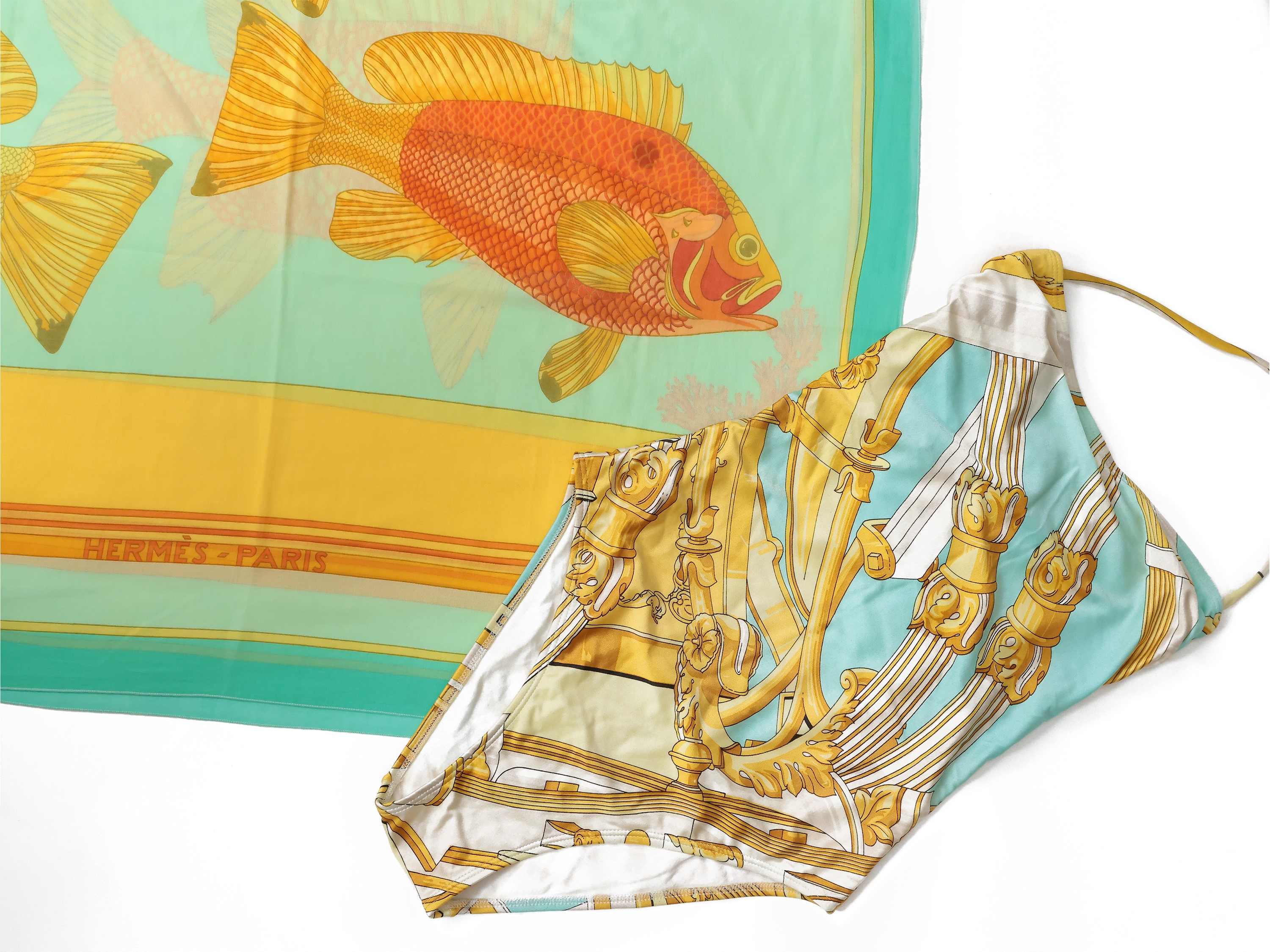 Hermès, Costume da Bagno e Pareo le Poissons