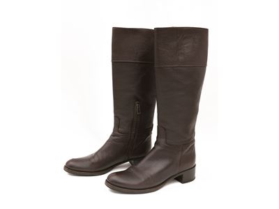 Jil Sander, Stivali in Pelle Testa di Moro