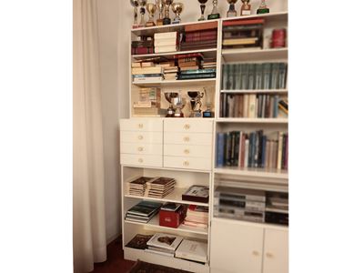 Libreria Modulare in Laminato Bianco Cub8, Angelo Mangiarotti per Poltronova, 1968