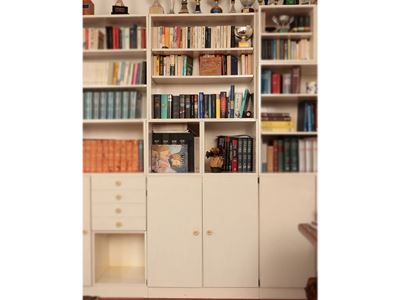 Libreria Modulare in Laminato Bianco Cub8, Angelo Mangiarotti per Poltronova, 1968