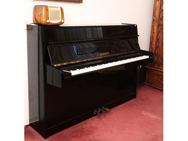 Upright piano in ebonized wood, Rosenbach
