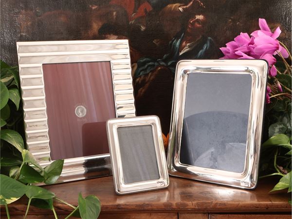 Due cornici portaritratti in argento  - Asta La casa moderna - Maison Bibelot - Casa d'Aste Firenze - Milano