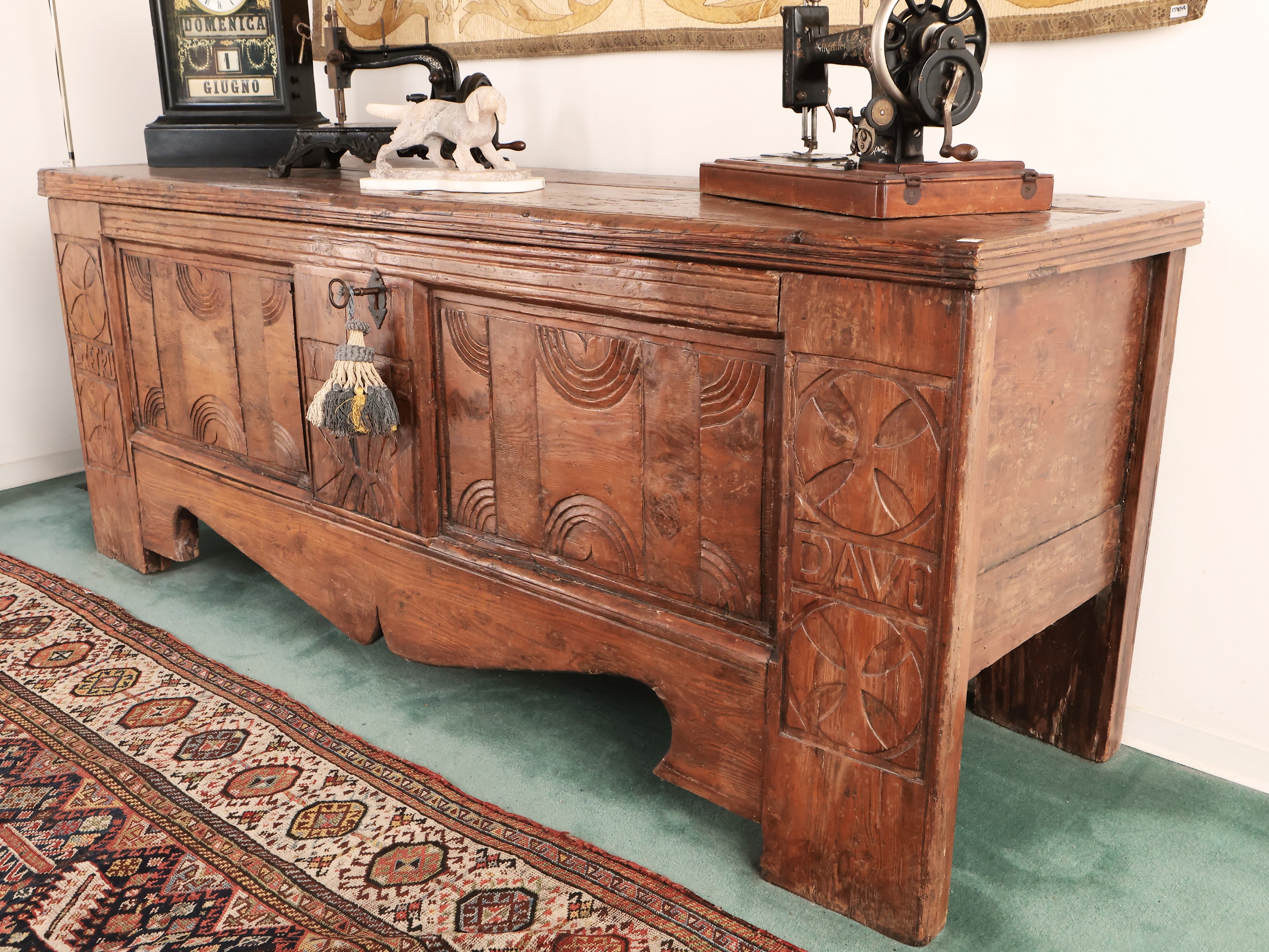 Cassapanca Rustica in Legno Tenero
