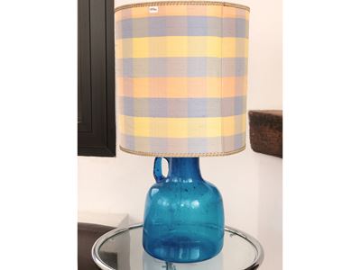 Lume da Tavolo in Vetro Soffiato Blu