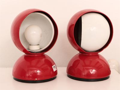Coppia di Lumi da Tavolo Eclisse, Vico Magistretti per Artemide, 1965