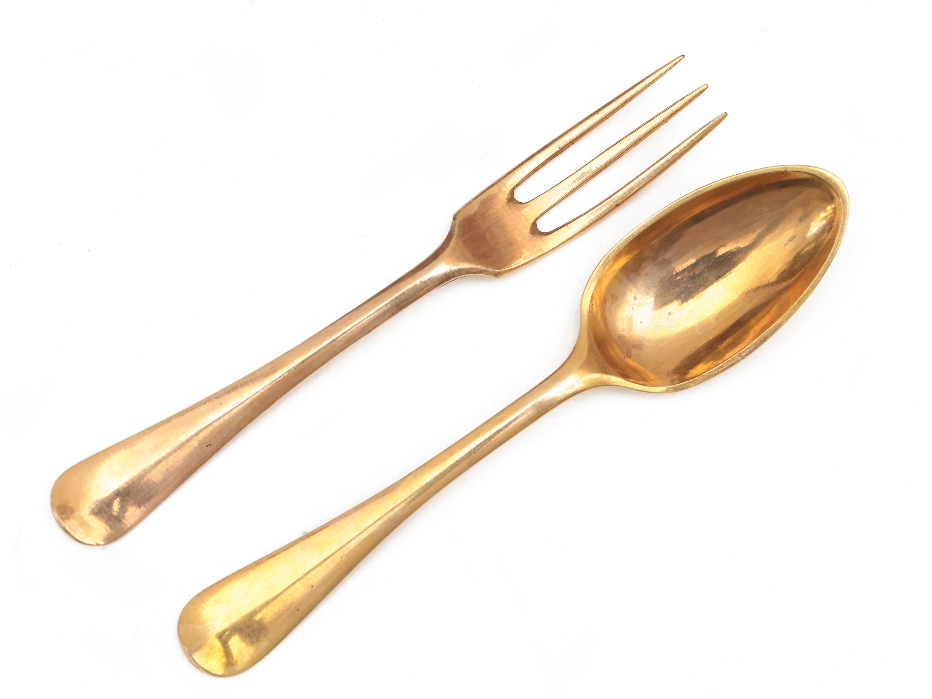 Scatola per Posate in Cuoio Impresso e Lumeggiato in Oro