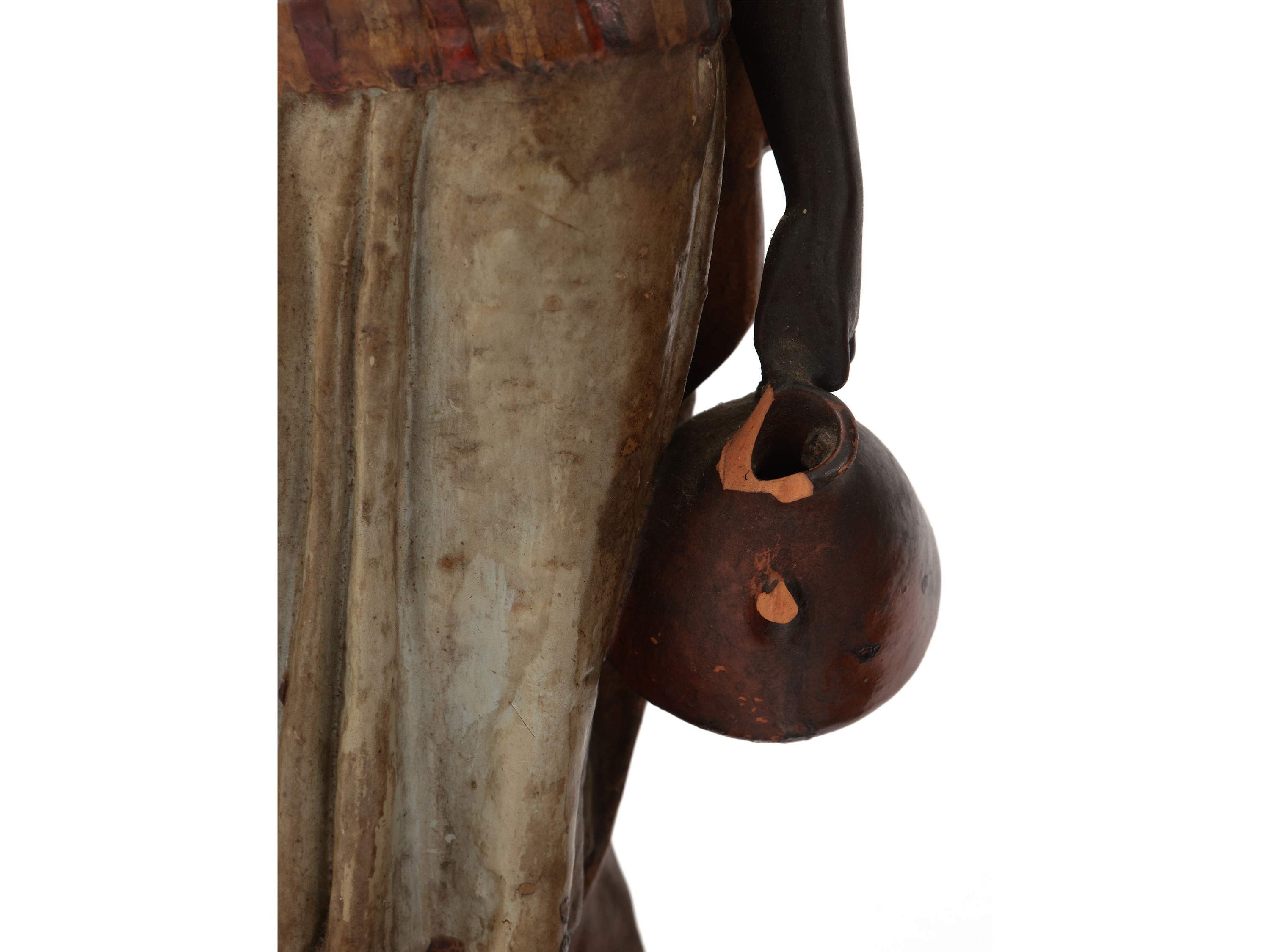 Coppia di Figure in Terracotta Policroma