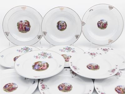 Assortimento di Piatti in Terraglia, Società Ceramica Italiana Laveno