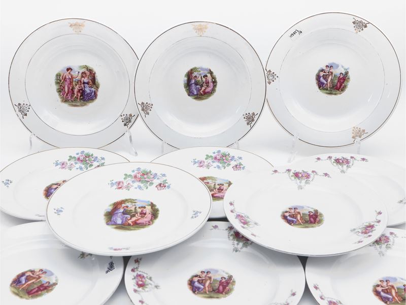 Assortimento di Piatti in Terraglia, Società Ceramica Italiana Laveno