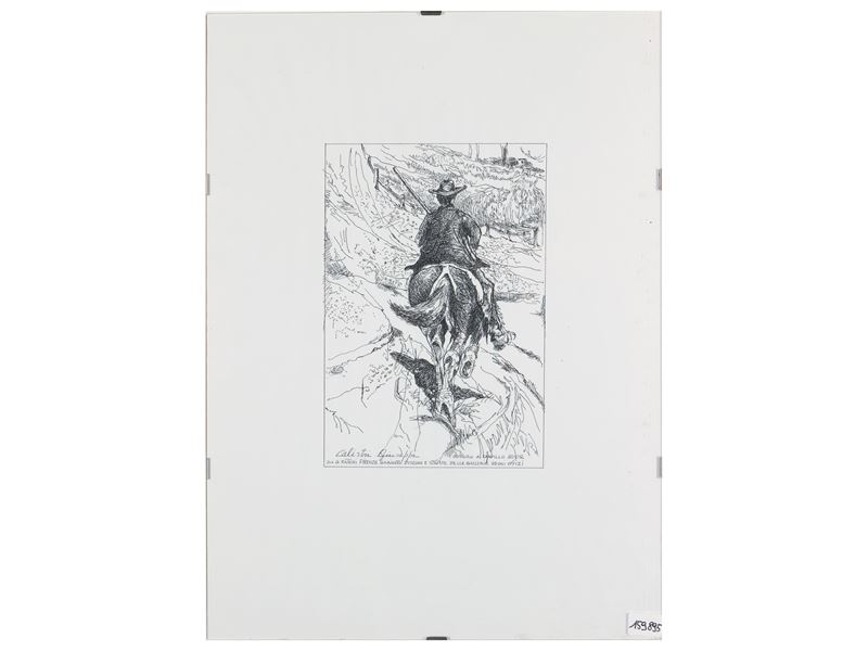 Buttero a Cavallo 2002, da G. Fattori Firenze Gabinetto Disegni e Stampe Gallerie degli Uffizi
