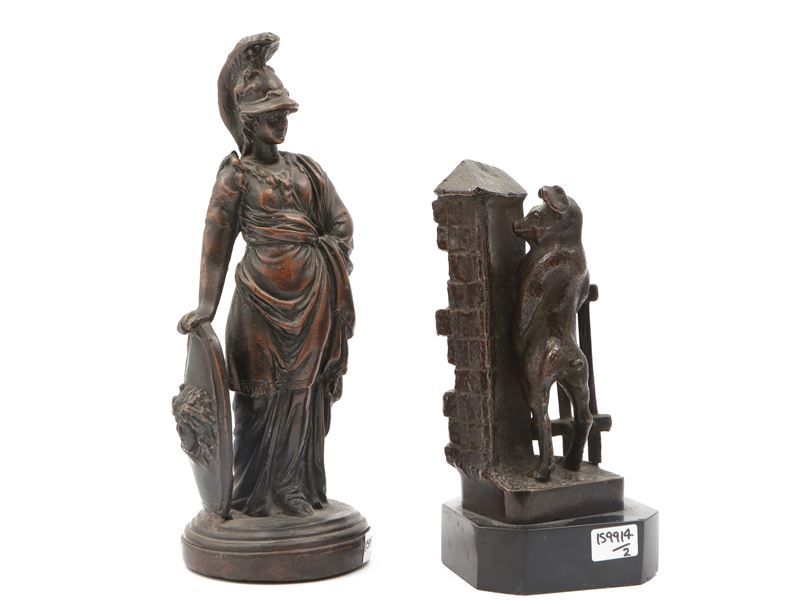 Due Piccole Sculture in Metallo