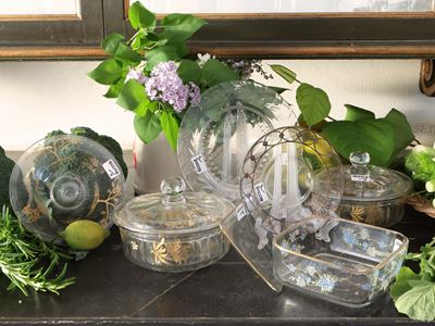 Assortimento di Accessori in Vetro e Cristallo