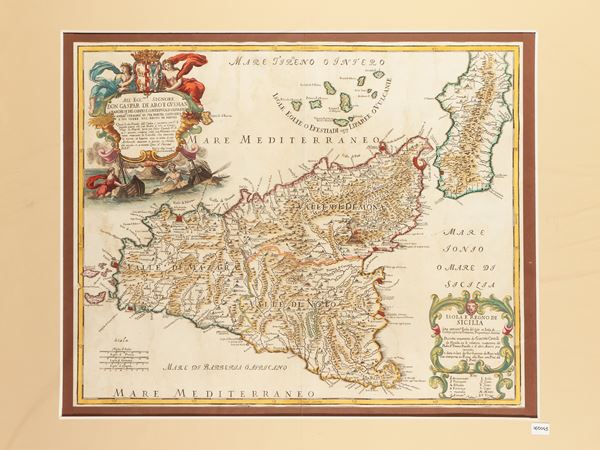 Giacomo Cantelli da Vignola - Isola e Regno di Sicilia detta anticam.te Isola del Sole et Isola de Ciclopi (1682)