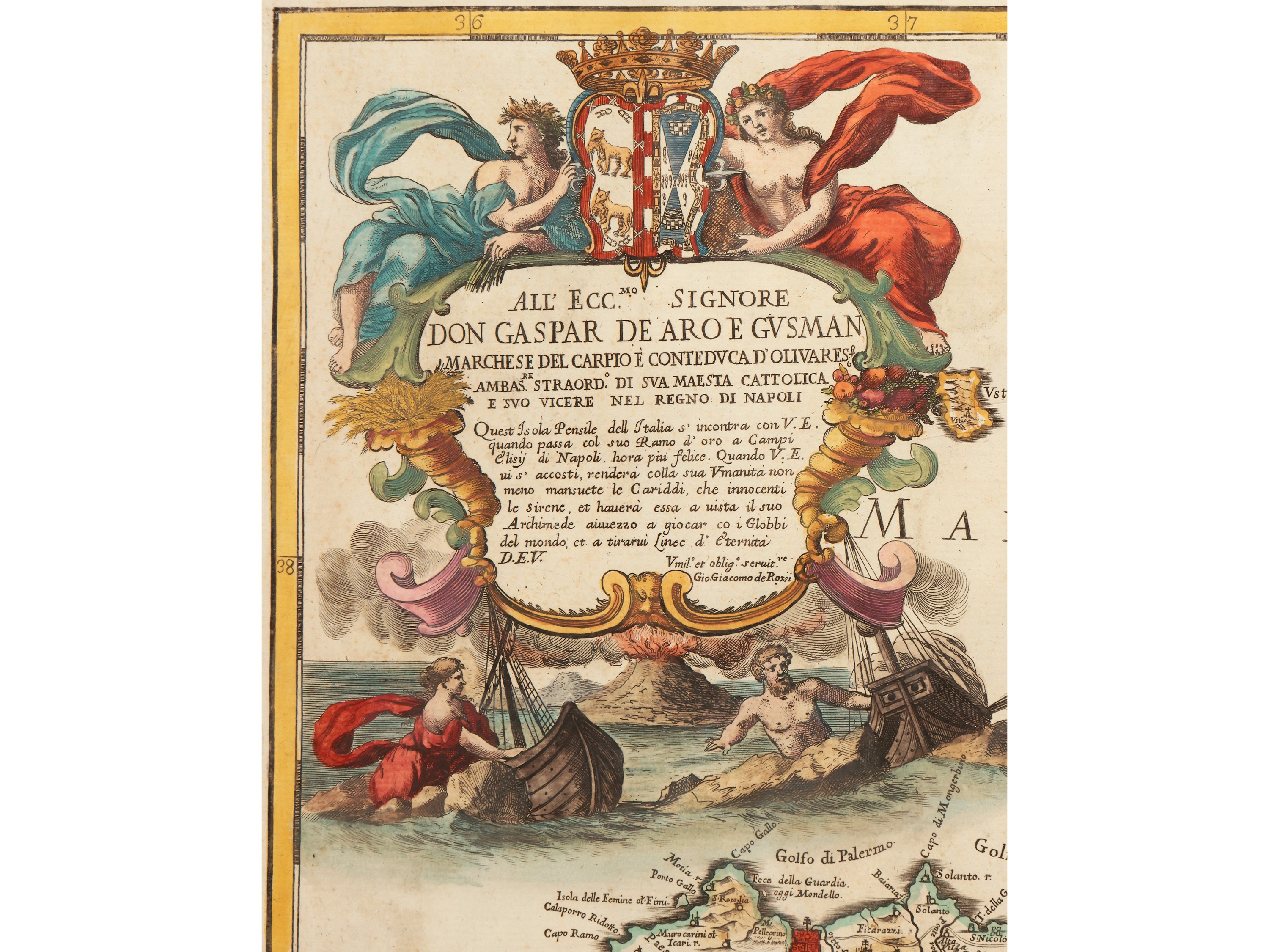 Giacomo Cantelli da Vignola - Isola e Regno di Sicilia Detta Anticam.te Isola del Sole Et Isola D...