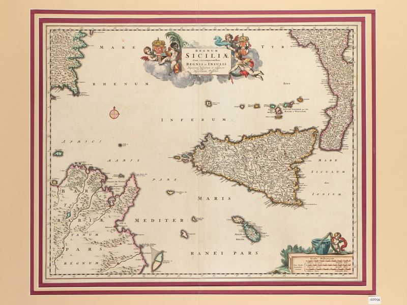 Nicolaas Visscher - Regnum Siciliae Cum Circumjacentibus Regnis Et Insulis (1680)