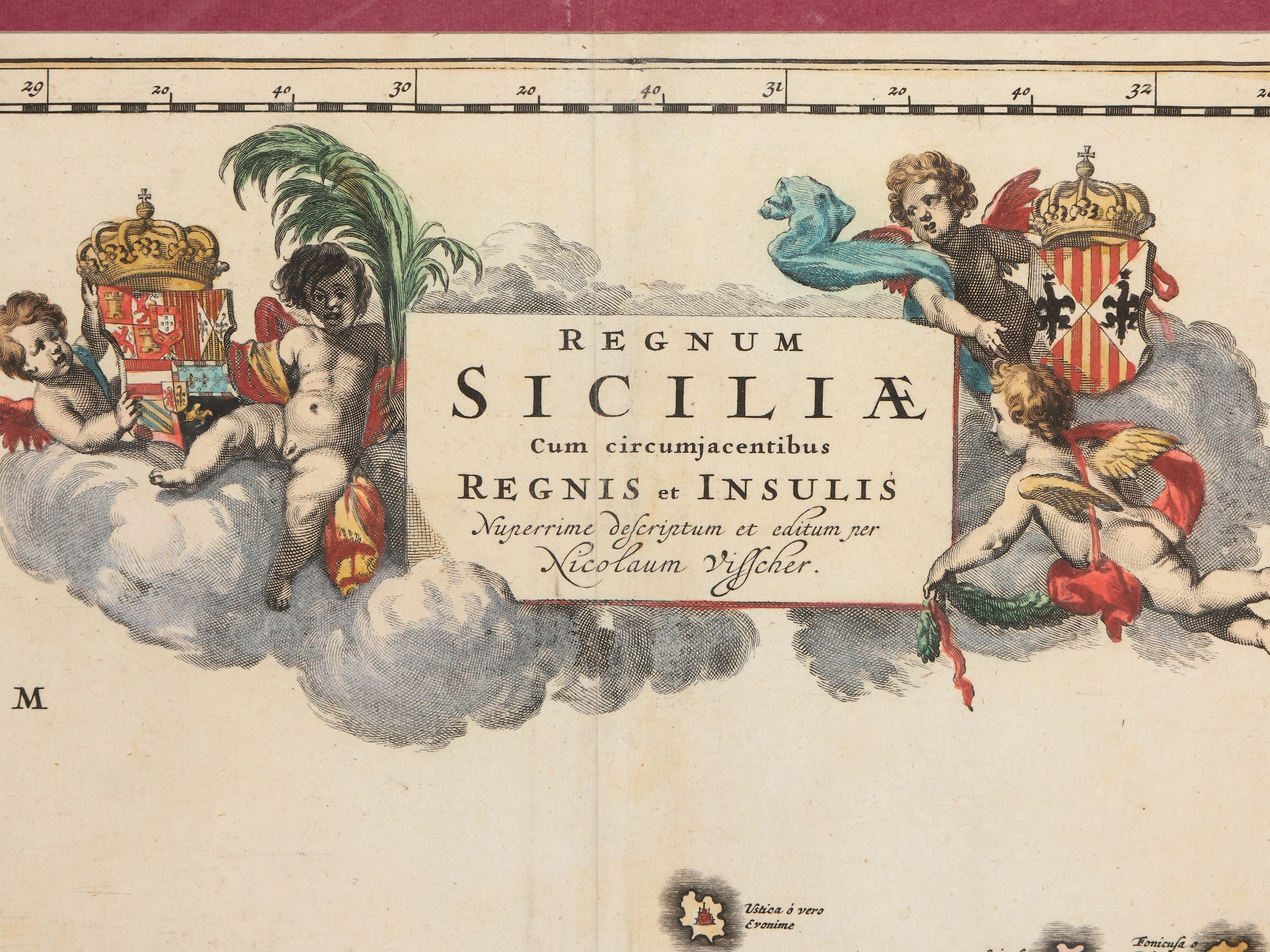 Nicolaas Visscher - Regnum Siciliae Cum Circumjacentibus Regnis Et Insulis (1680)