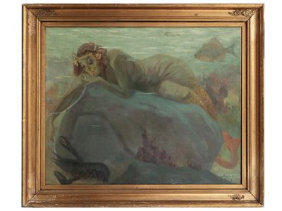 Paesaggio Marino e Sirena