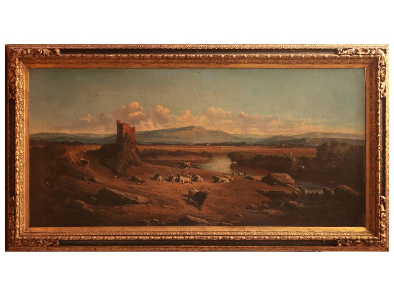 Scuola Romana del XIX Secolo - Campagna Romana