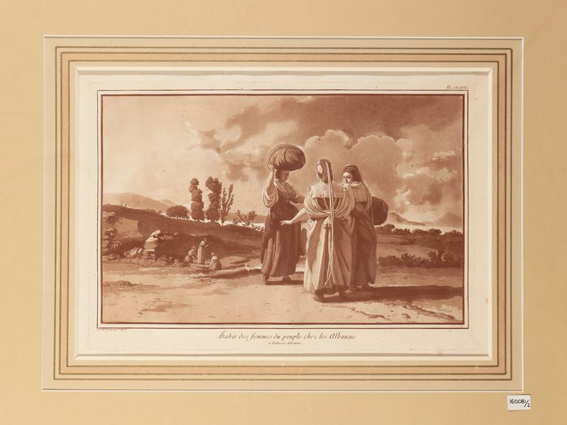 Jean-pierre Louis Laurent Houel - Habit Des Femmes Du Peuple ... À Palazzo Adriano - Manière De S...