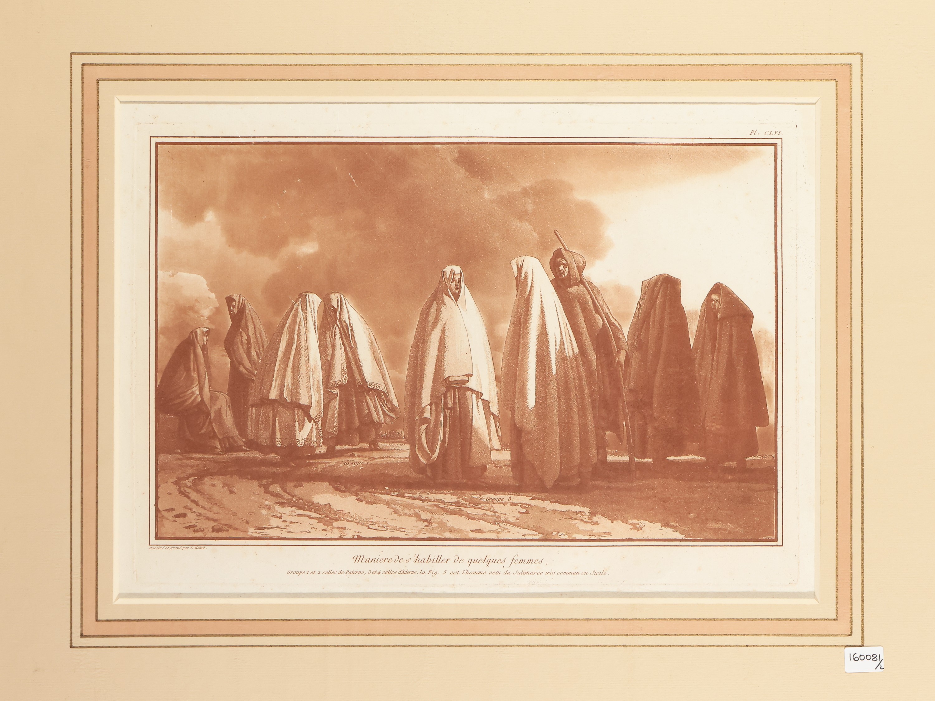 Jean-pierre Louis Laurent Houel - Habit Des Femmes Du Peuple ... À Palazzo Adriano - Manière De S...