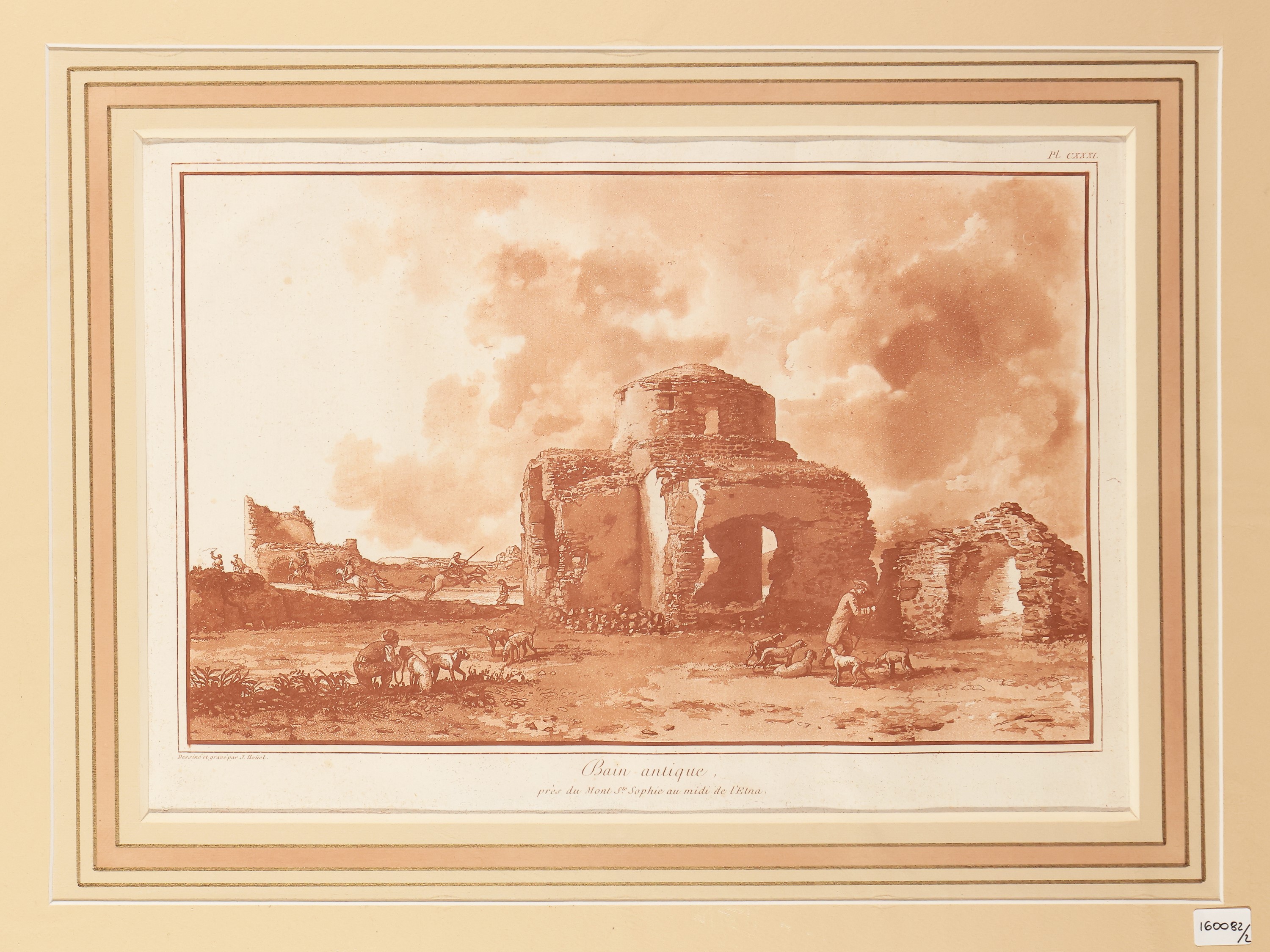 Jean-pierre Louis Laurent Houel - Vue De la Naumachie De Palerme - Bain Antique ...au Midi De L'e...
