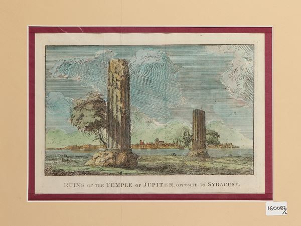 Henry Swinburne - Ruins of the Temple of Jupiter opposite to Syracuse - The Column of Marcellus...