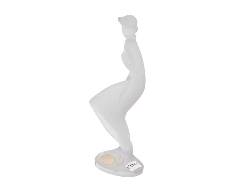 Figura in Cristallo di Boemia, Girl in The Wind, Curt Schlevogt