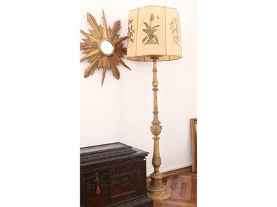 Torciera in Legno Intagliato e Dorato