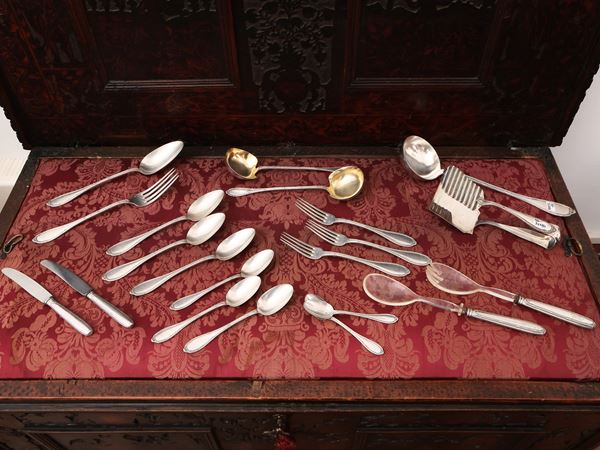 Assortment of silver cutlery  - Auction The modern house - Maison Bibelot - Casa d'Aste Firenze - Milano