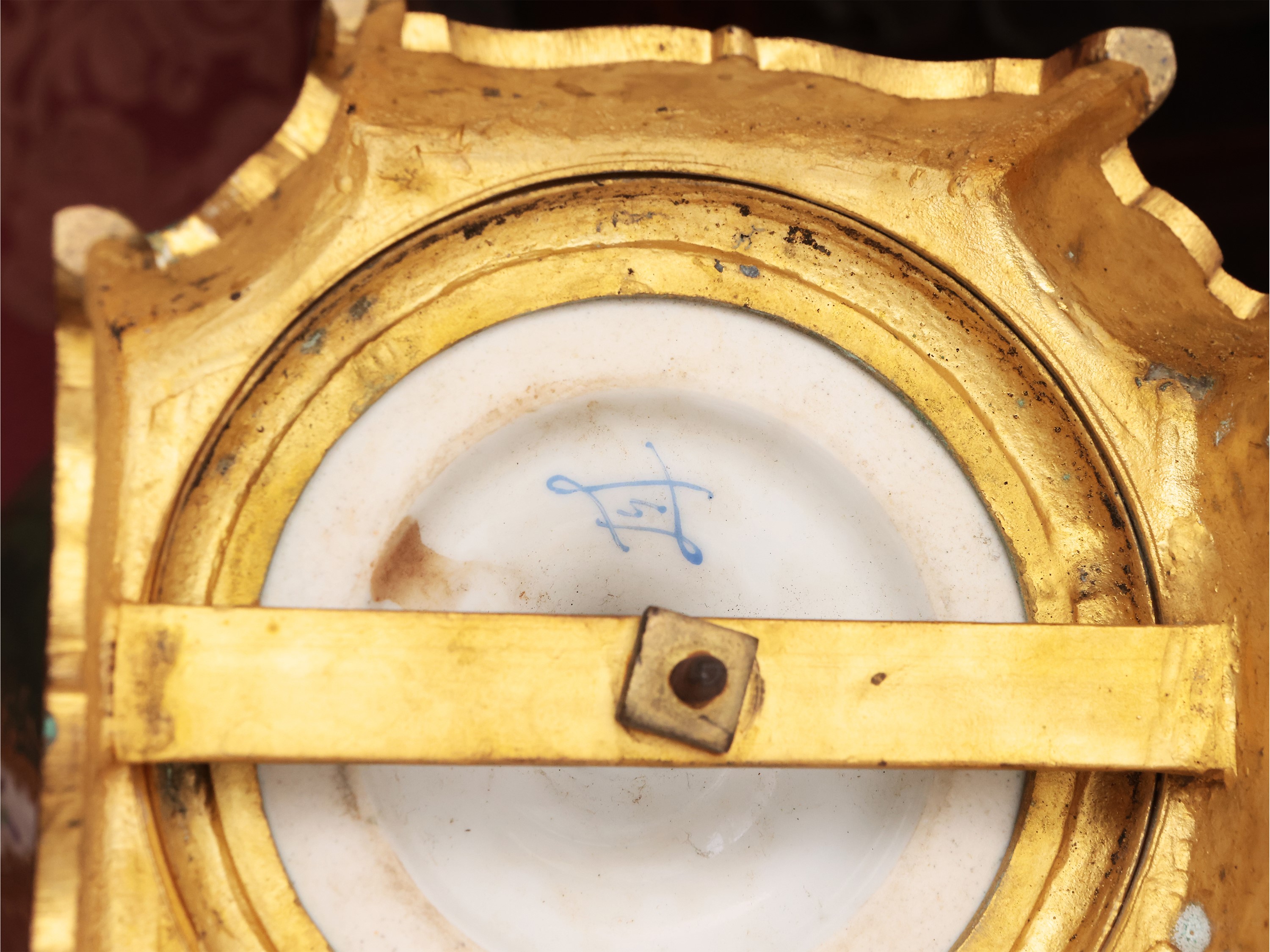 Coppia di Vasi in Porcellana e Bronzo Dorato, Sevres