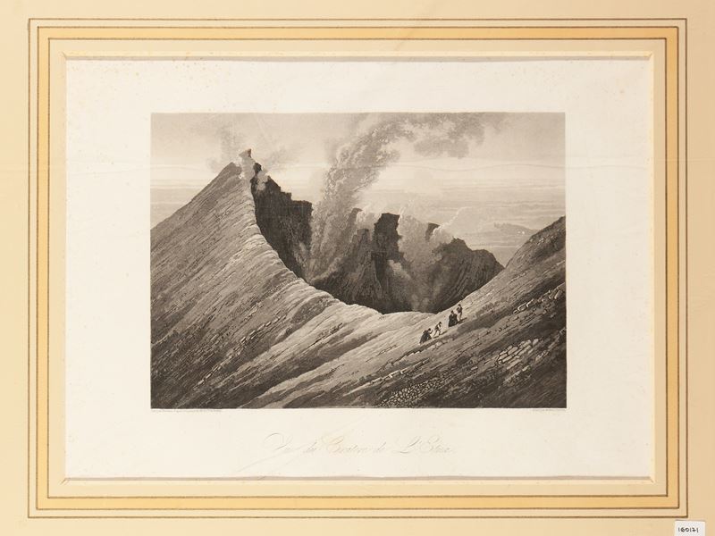 Achille-etienne Gigault De la Salle - Vue Du Cratere De L'etna