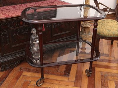 Carrello di Servizio in Satinwood