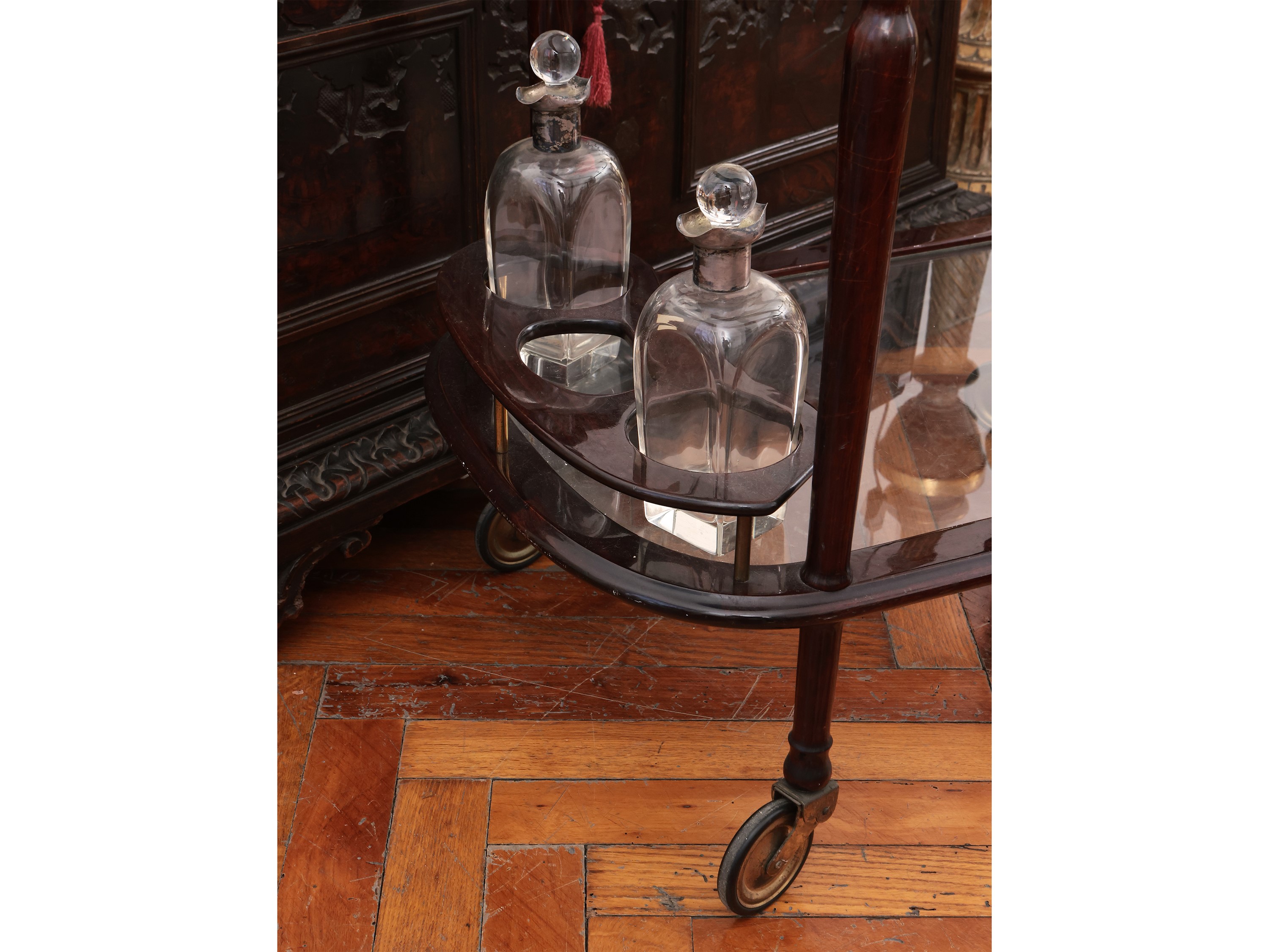 Carrello di Servizio in Satinwood