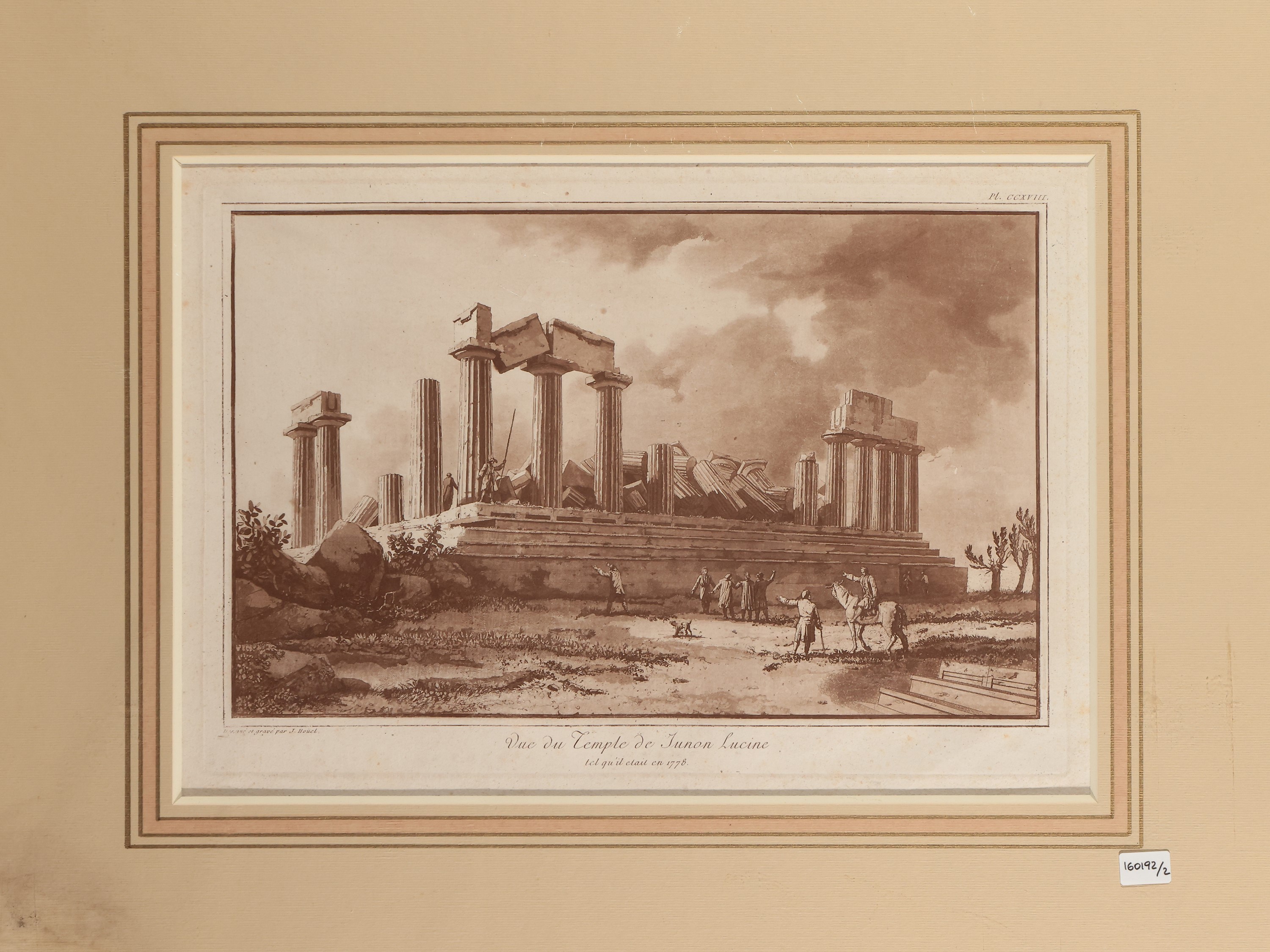 Jean-pierre Louis Laurent Houel - Débris Du Temple D'hercule - Vue Du Temple De Junon Lucine