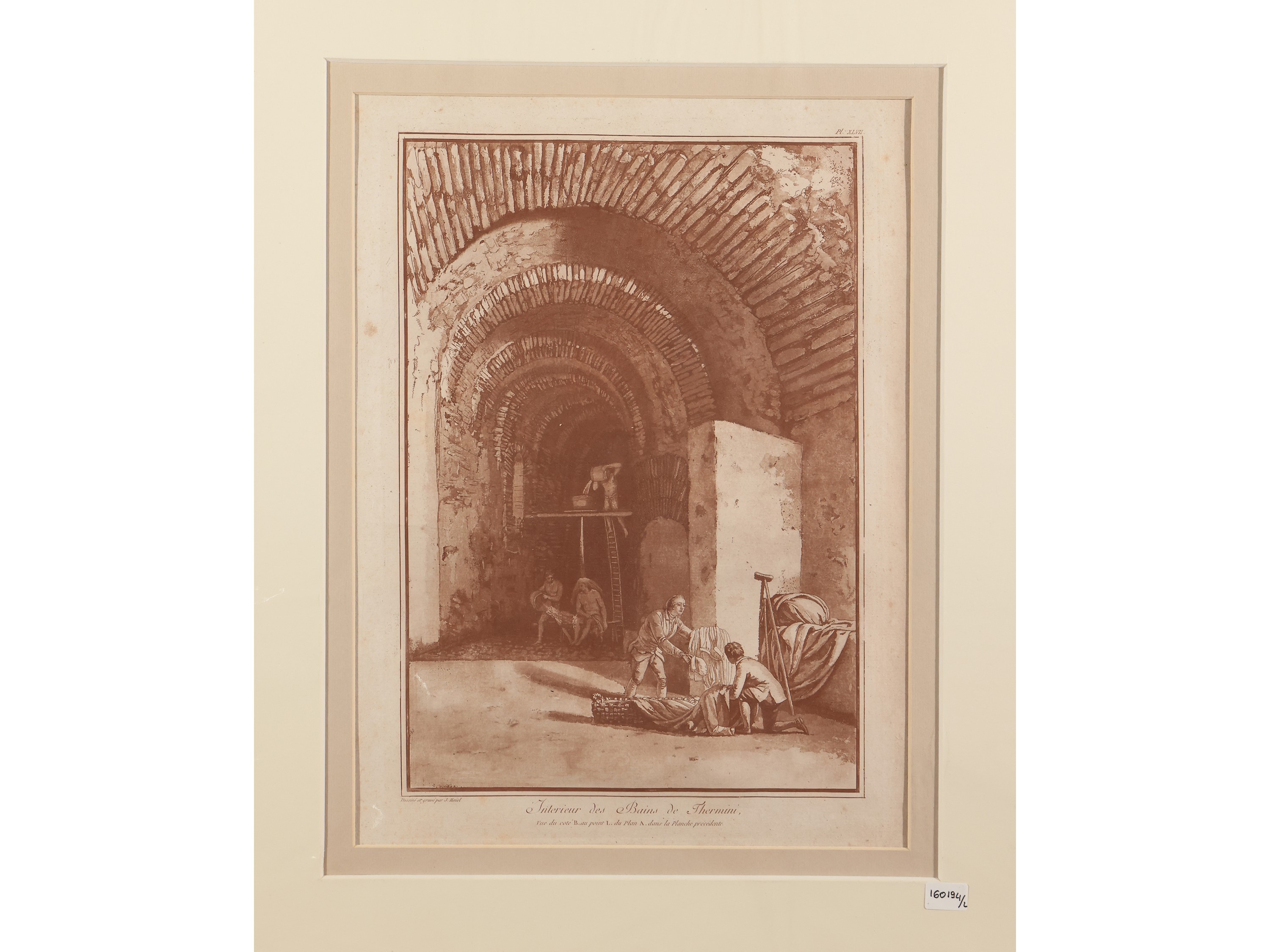 Jean-pierre Louis Laurent Houel - Bains De Thermini - Interieur Des Bains De Thermini