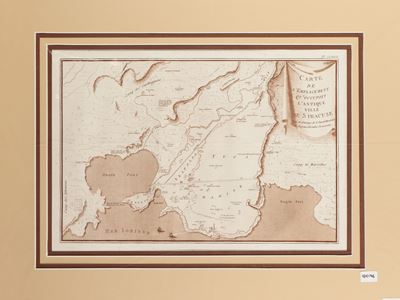 Carte De L'emplacement Qu'occupoit L'antique Ville De Siracuse