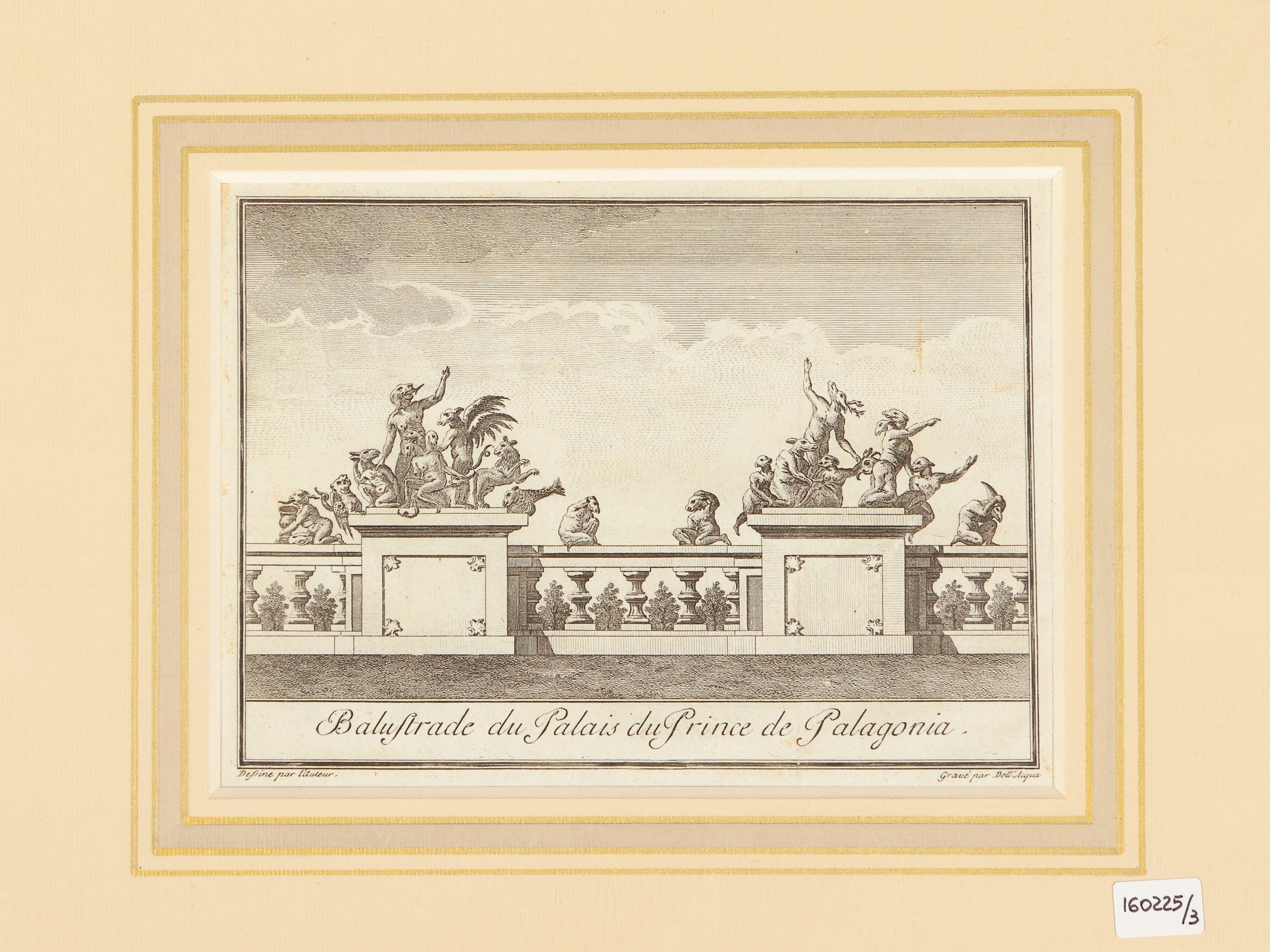 Balustrade Du Palais Du Prince De Palagonia - Eglise De S.te Rosalie (1796)