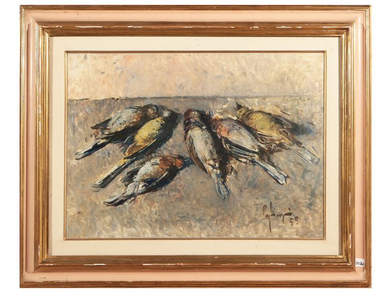 Francesco Pagliazzi - Natura Morta con Selvaggina 1955