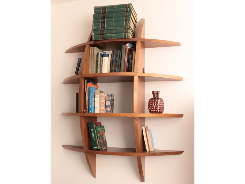 Libreria Pensile in Noce