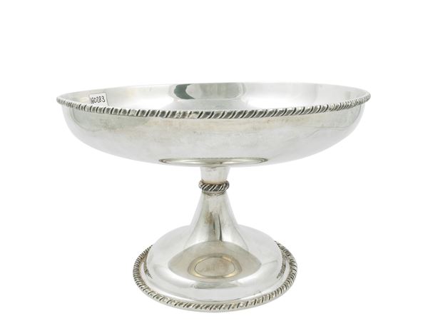 Alzata centrotavola in argento