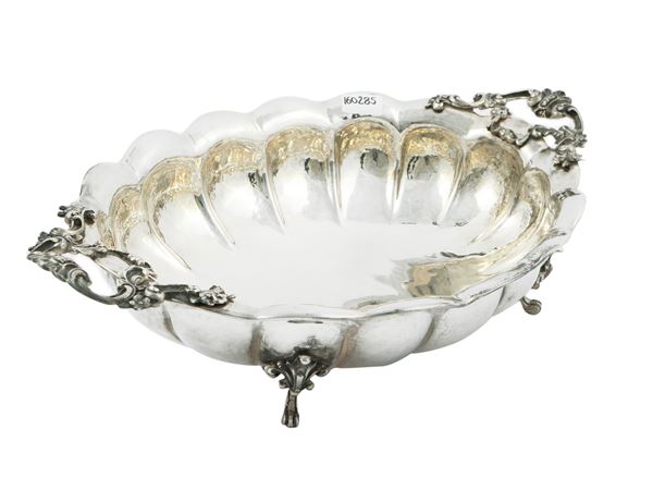 Cestino centrotavola in argento