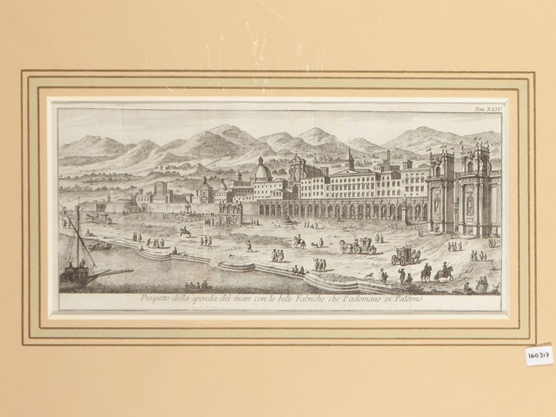 Thomas Salmon - Prospetto della Sponda del Mare con le Belle Fabriche che L'adornano in Palermo (...