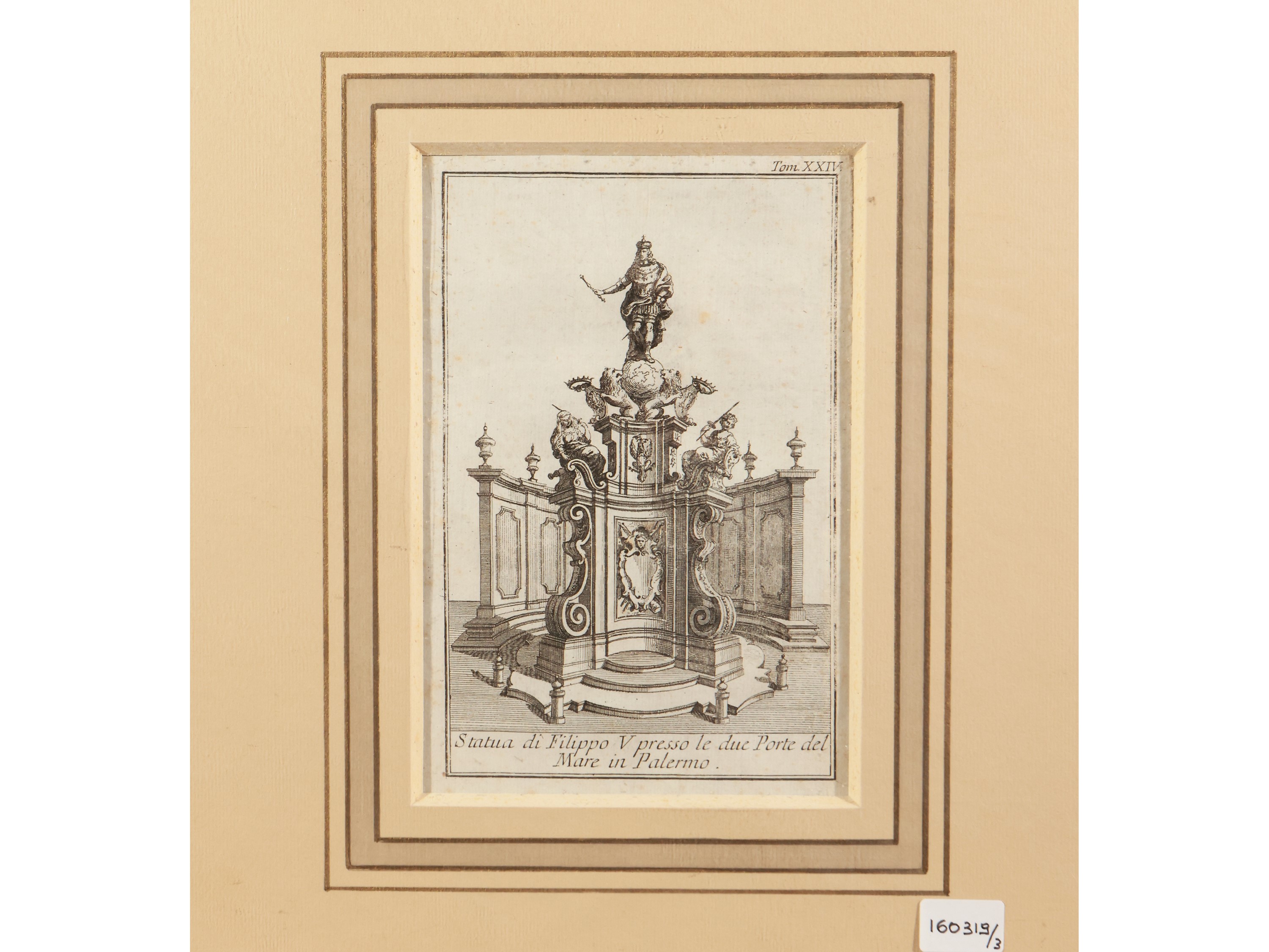 Thomas Salmon - Prospetto della Porta Nuova - Statua di Filippo V - Prospetto ... della Villena