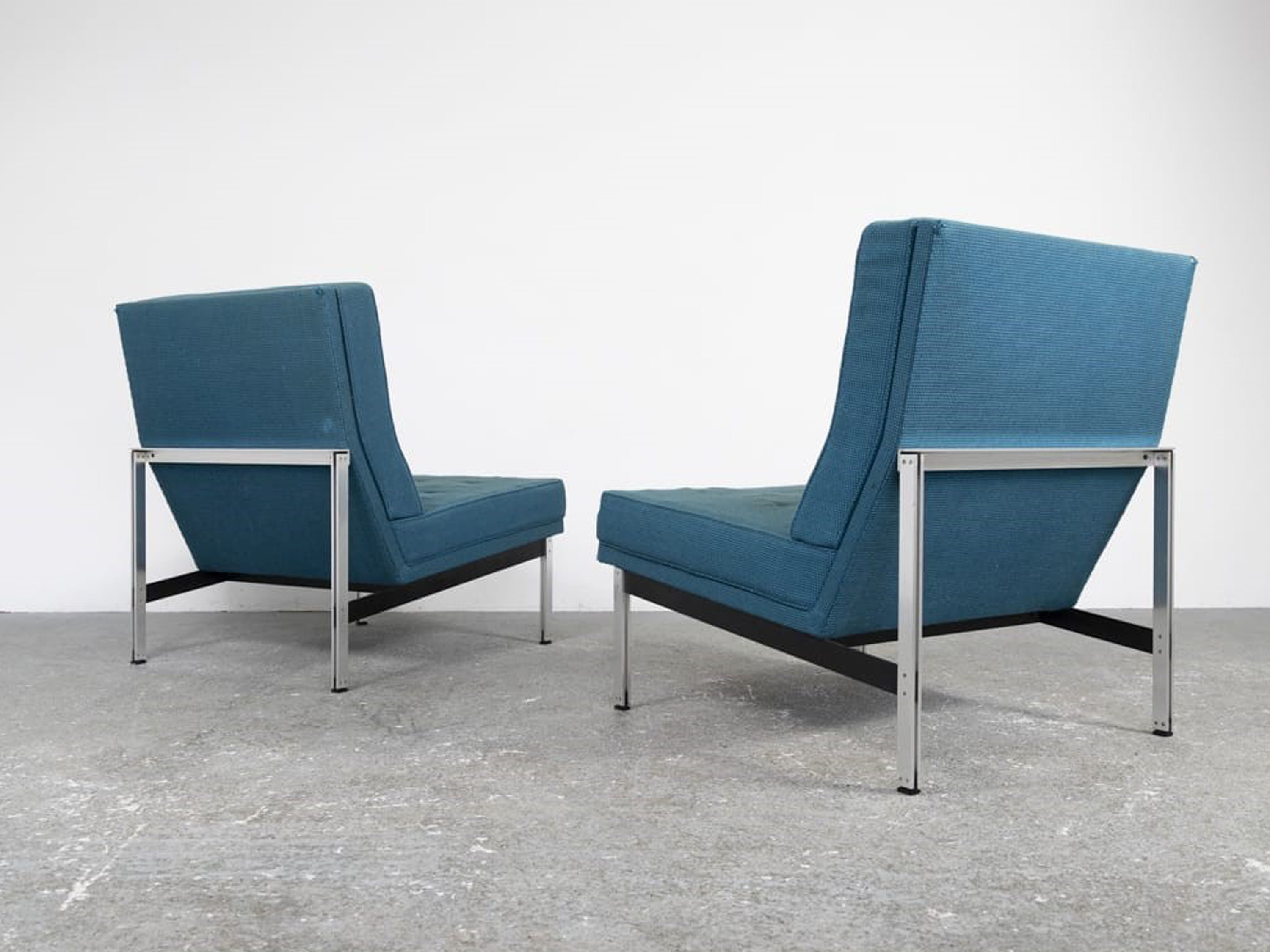 Coppia di Poltrone, di Florence Knoll Modello Parallel Bar