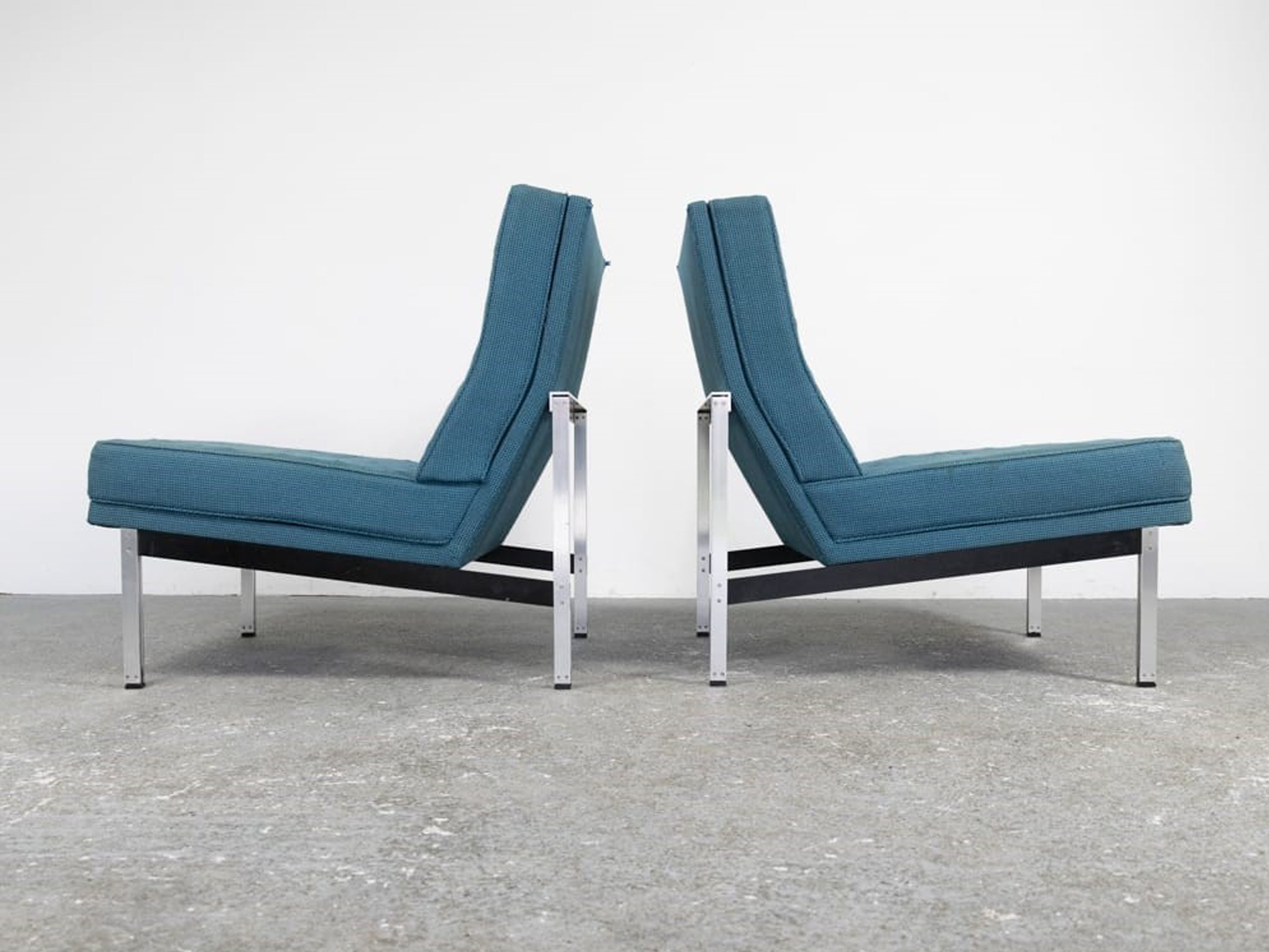 Coppia di Poltrone, di Florence Knoll Modello Parallel Bar