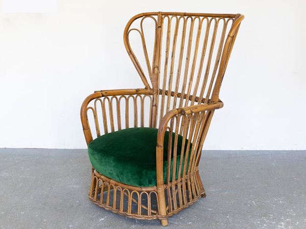 Bamboo armchair