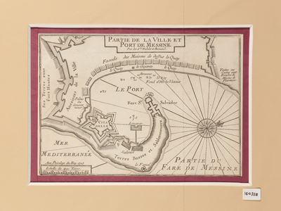 Partie De la Ville Et Port De Messine 1727